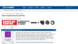 Harbor Freight - 10kw Generator Head
