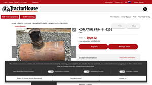 KOMATSU - Used Muffler for WA250-6 Wheel Loader