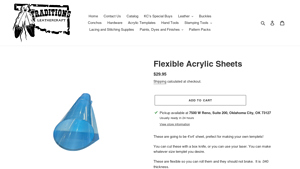 Traditions Leathercraft - Flexible Acrylic Sheets