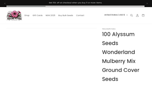 Trailing Petunia - Alyssum Seeds Wonderland Mulberry Mix