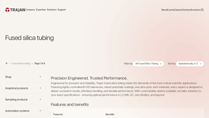Trajan SciMed - Fused Silica Tubing