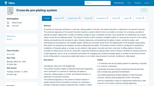 Trea - Cross-tie Pre-Plating System