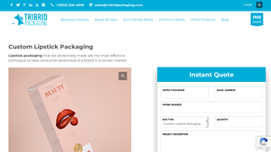 Tribrid Packaging - Custom Lipstick Boxes