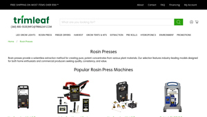 Trimleaf - High-Quality Rosin Presses