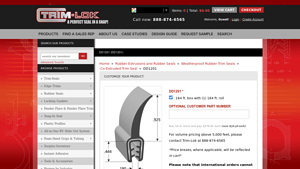 Trimlok - Weatherproof Rubber Flap Trim Seal