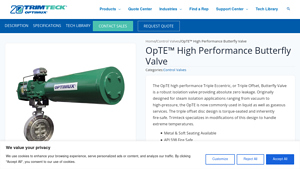 TrimTeck - OpTE™ High Performance Butterfly Valve