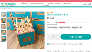 Tropical Fruit Box - Tropical Ginger Box
