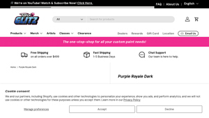 Tropical Glitz - Purple Royale Dark