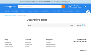 TS Stage - 4 Inch Decorative Square Truss