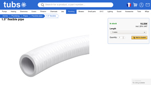 Waterway - 1.5-inch Flexible PVC Pipe