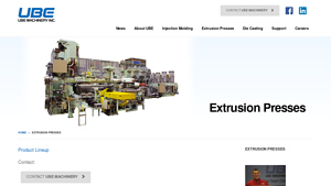 UBE Machinery - Extrusion Presses