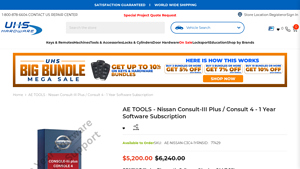UHS Hardware - AE TOOLS Nissan Consult 3+ Consult 4 Software Subscription