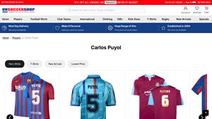 UK Soccer Shop - Barcelona Home Shirt (PUYOL 5)
