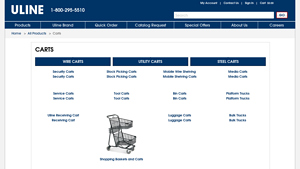 ULINE - Rolling Carts and Utility Carts