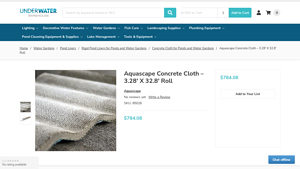 Underwater Warehouse - Aquascape Concrete Cloth