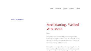 Unifive Steel - Steel Matting / Welded Wire Mesh