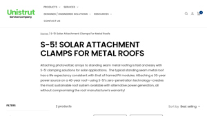 Unistrut - S-5! Solar Attachment Clamps