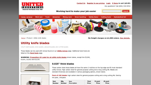 United Industrial Sales - Utility Knife Blades