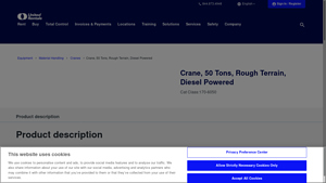 United Rentals - 50 Ton Rough Terrain Crane