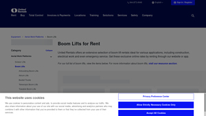 United Rentals - Boom Lift Rentals