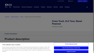 United Rentals - Crane Truck, 23.5 Tons, Diesel Powered