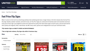 United Sign - Flip Price Signs