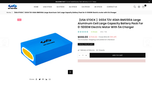 Unit Pack Power - D034 Li-ion Battery