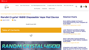 RandM - Crystal 4600 Disposable Vape Pod Device