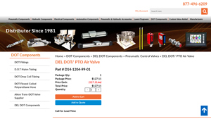 Universal Power Conversion - DEL DOT PTO Air Valve P-45580
