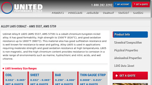 Upmet - Alloy L605 Cobalt Sheet