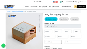 Urgent Boxes - Custom Mug Packaging