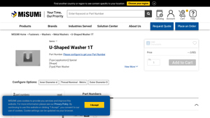 Sunco - U-Shaped Washer 1T