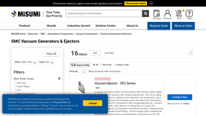 SMC - Vacuum Generators & Ejectors