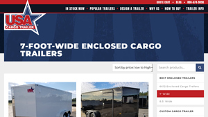 USA Cargo Trailers - 7-Foot Wide Enclosed Trailers