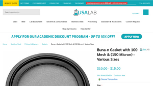 USALAB - Buna-n Gasket Filter