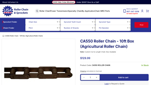 USA Roller Chain - CA550 Roller Chain