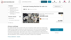 JUKI - Used Sewing Machines