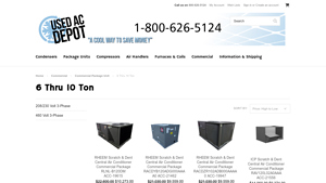 Used AC Depot - 6-10 Ton Commercial Package Units