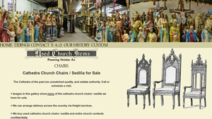 Used Church Items - Sedilia Presider Chairs