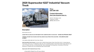 Peterbilt - 2020 Vacuum Truck