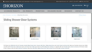 US Horizon - Sliding Shower Door Systems