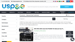 USP&E - Natural Gas Turbines for Sale
