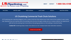 US Pipelining - Cured-in-Place Trash Chute Liner