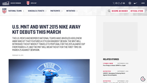 US Soccer - New Away Nike Kit