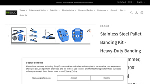 US Solid - Stainless Steel Pallet Banding Kit