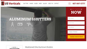 UsVerticals - Custom Aluminum Plantation Shutters