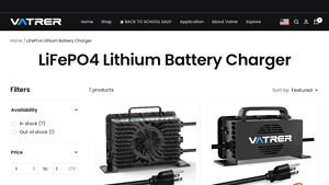 Vatrer - LiFePO4 Lithium Battery Chargers
