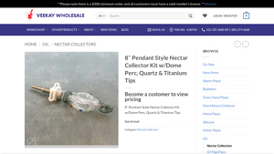 Veekay Wholesale - 8 Pendant Style Nectar Collector Kit