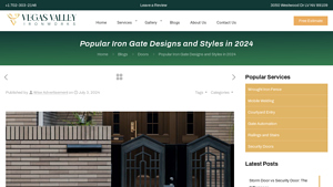 Vegas Valley Iron - Popular Iron Gate Designs 2024