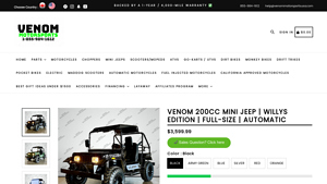 Venom - 200cc Mini Jeep Willys Edition